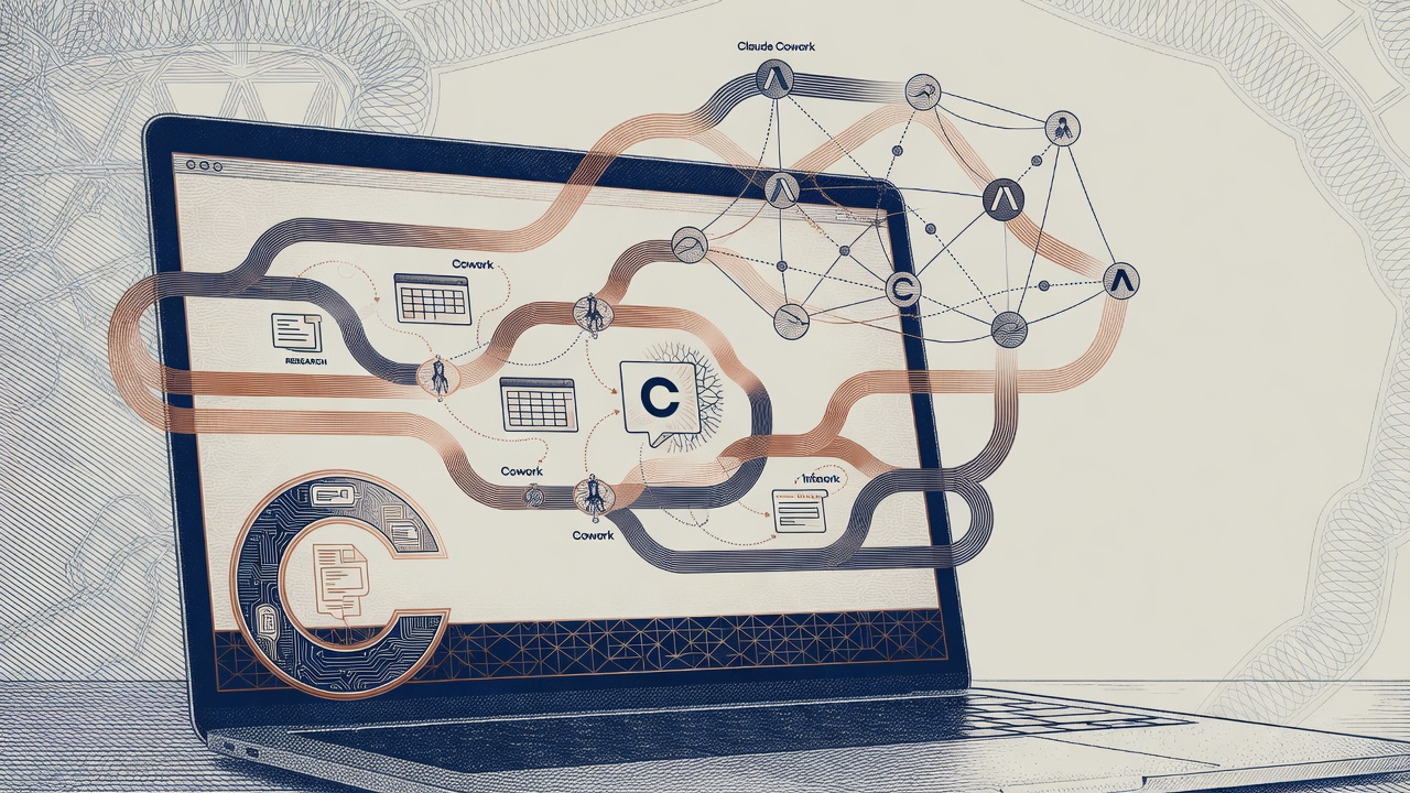 Cover illustration for Anthropic Launches Claude Cowork Research Preview for Desktop Knowledge Work