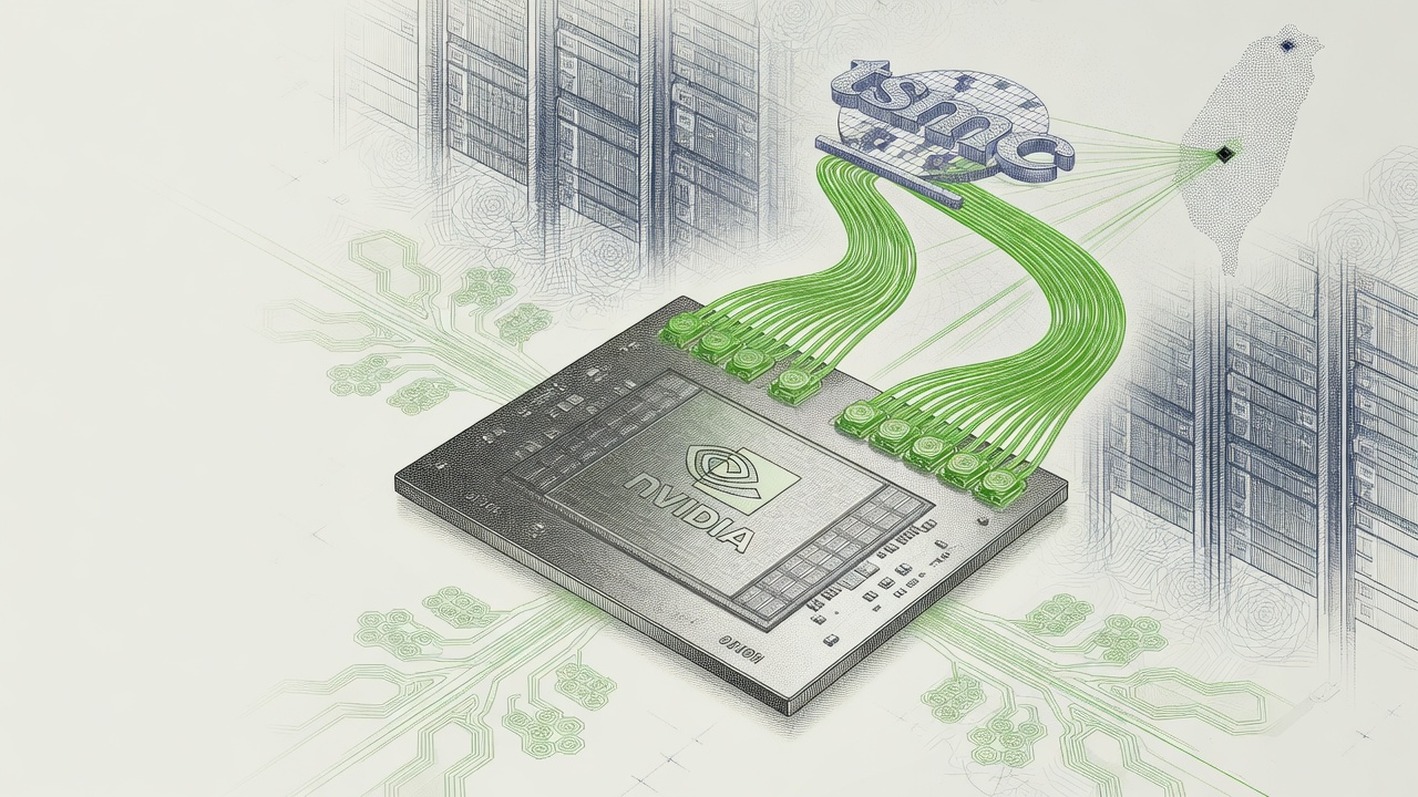 Cover illustration for NVIDIA and TSMC Advance Co-Packaged Optics for AI Data Center Scaling