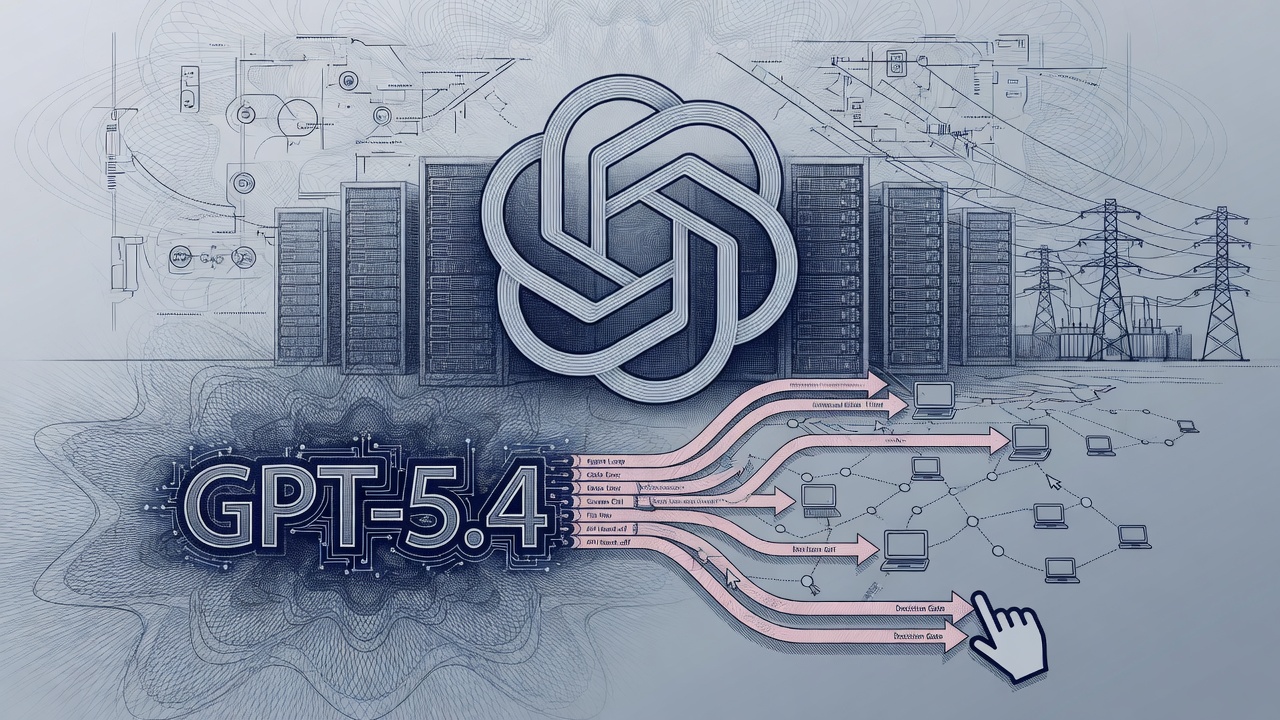 Cover illustration for OpenAI Ships GPT-5.4 Pro for Maximum Performance on Demanding Professional Tasks