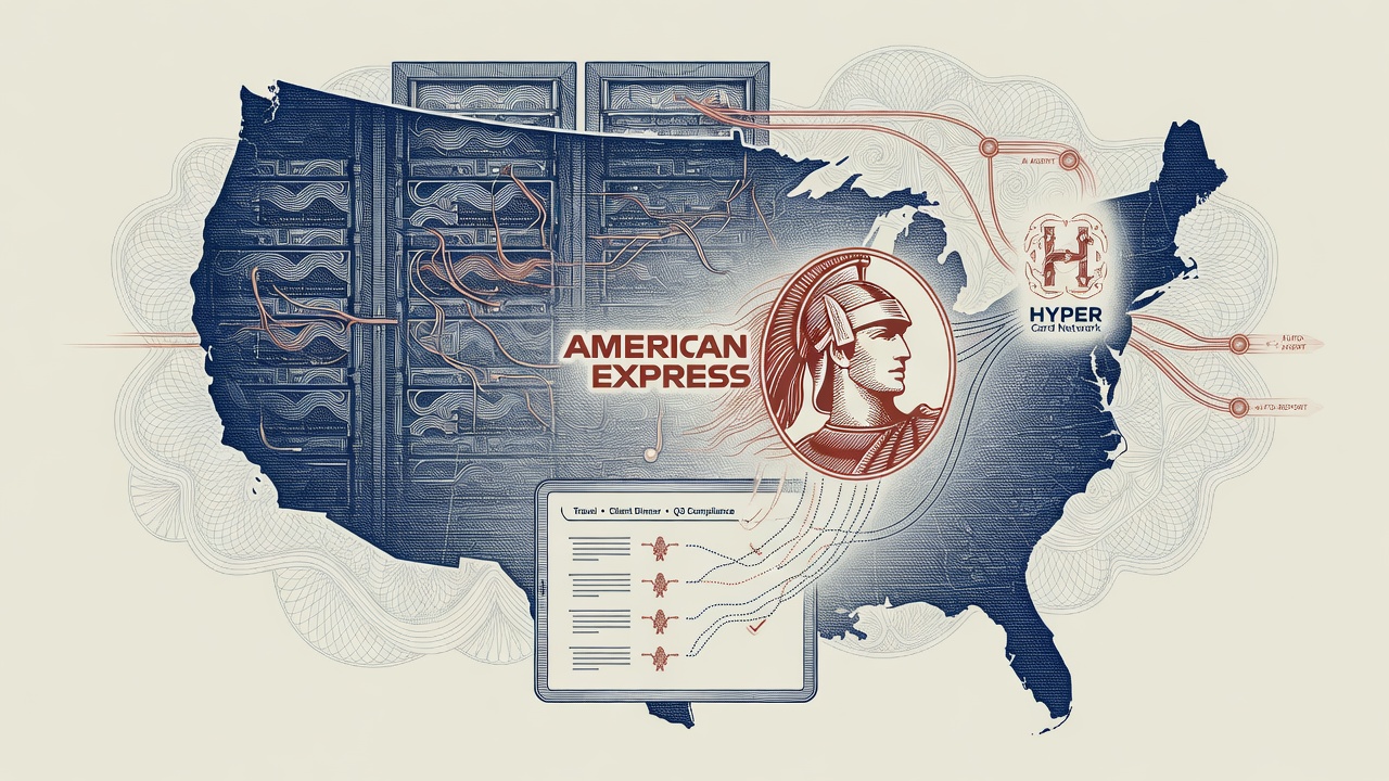 Cover illustration for American Express to Acquire AI-Powered Expense Management Startup Hyper