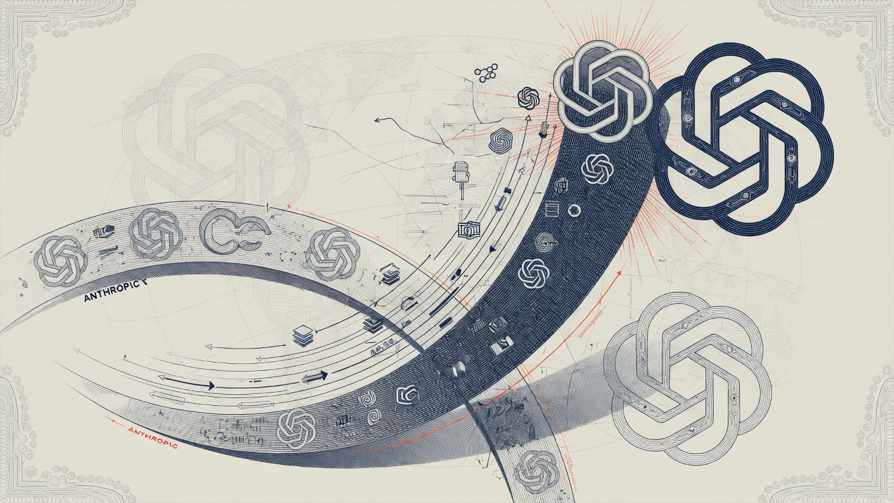 Cover illustration for OpenAI Slams Anthropic in Shareholder Memo as Rival Gains Momentum