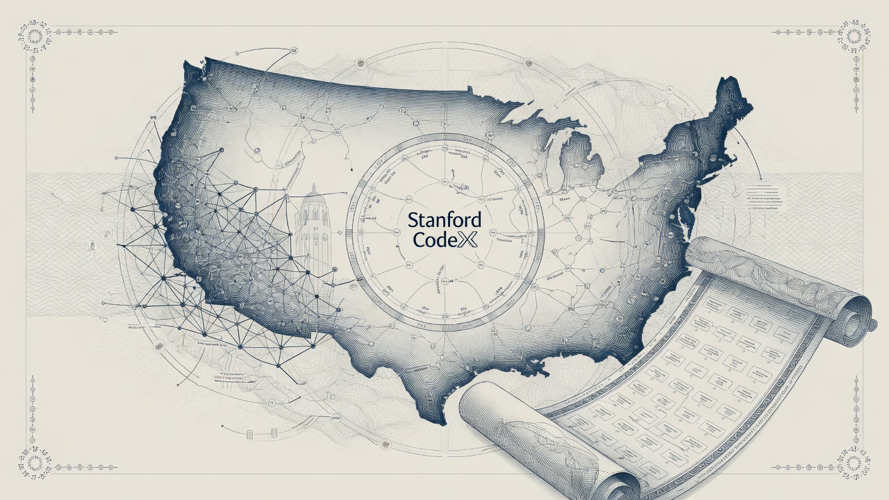 Cover illustration for Stanford CodeX Unveils AI Life Cycle Core Principles Framework for Operational Governance