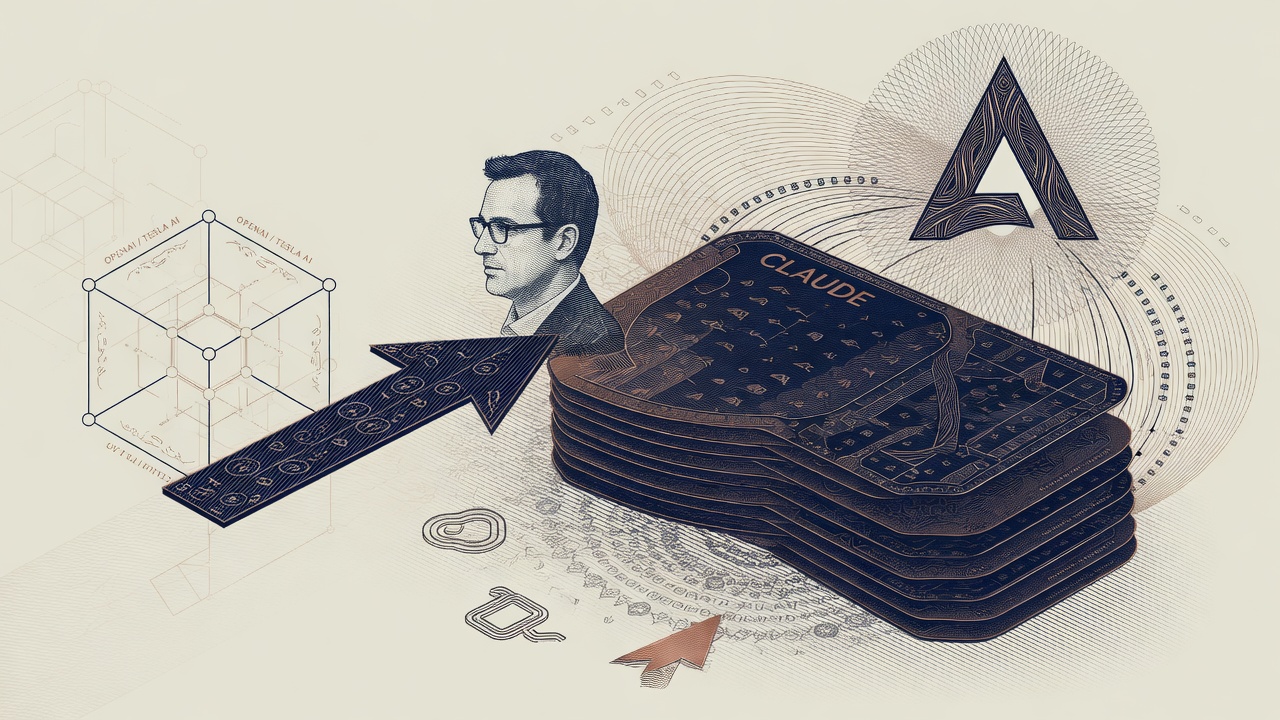 Cover illustration for Andrej Karpathy Joins Anthropic to Work on Claude Pre-Training