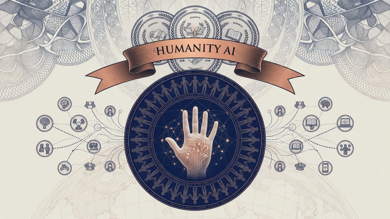 Cover illustration for Humanity AI Announces Over $18 Million in Inaugural Grants to Advance People-Centered AI