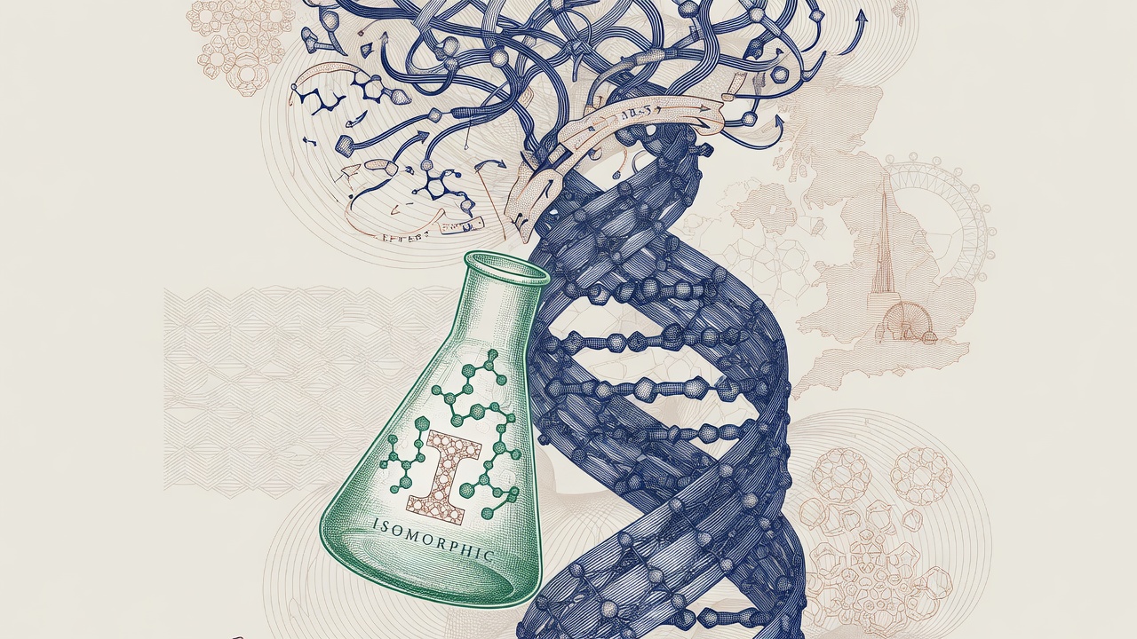Cover illustration for Isomorphic Labs Raises $2.1 Billion in Series B to Scale AI Drug Design Engine