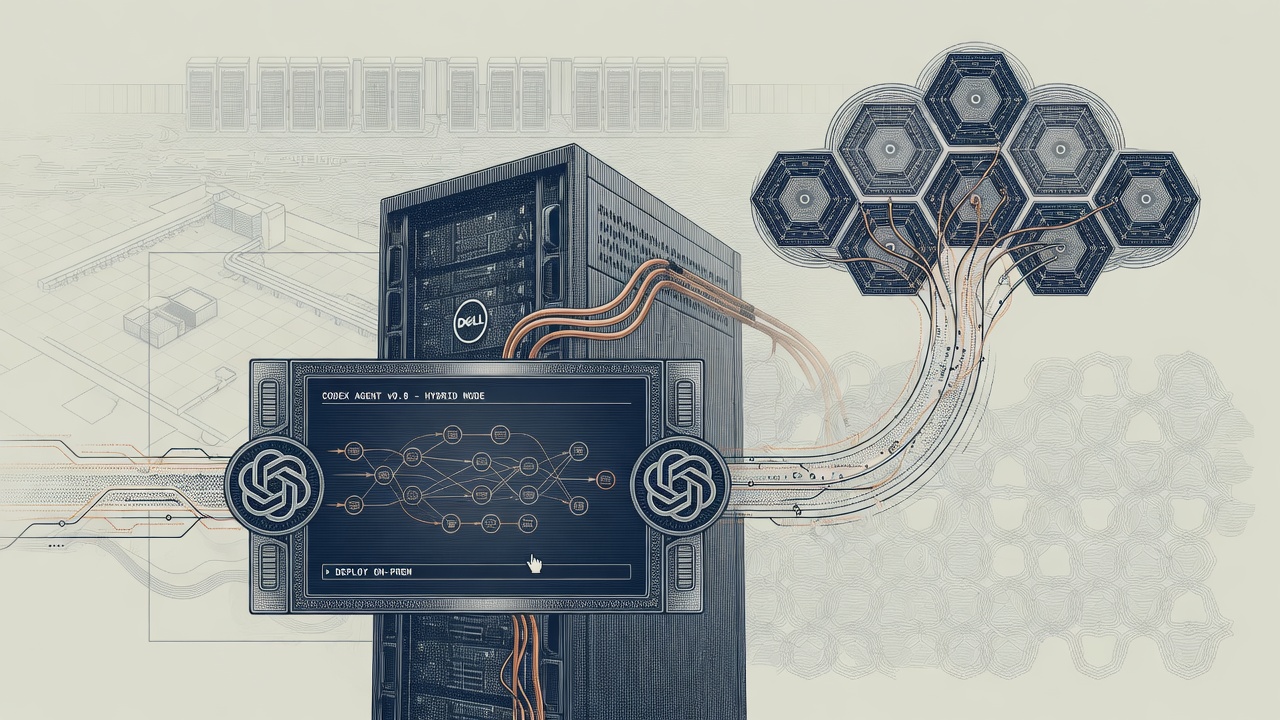 Cover illustration for OpenAI and Dell Technologies Partner to Bring Codex to Hybrid and On-Premises Enterprise Environments