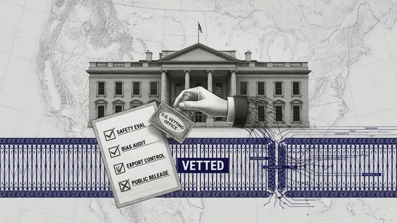 Cover illustration for Trump Administration Weighs Government Vetting of Frontier AI Models Before Public Release