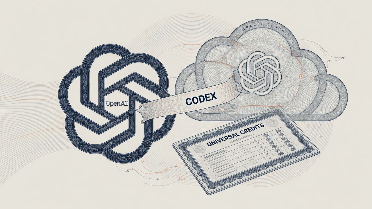 Cover illustration for OpenAI Makes Models and Codex Available Through Oracle Cloud Commitments