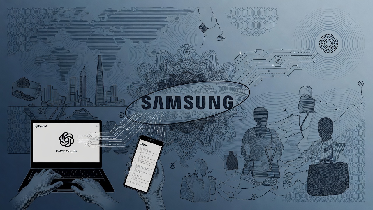 Cover illustration for Samsung Electronics Rolls Out ChatGPT Enterprise and Codex to Global Staff