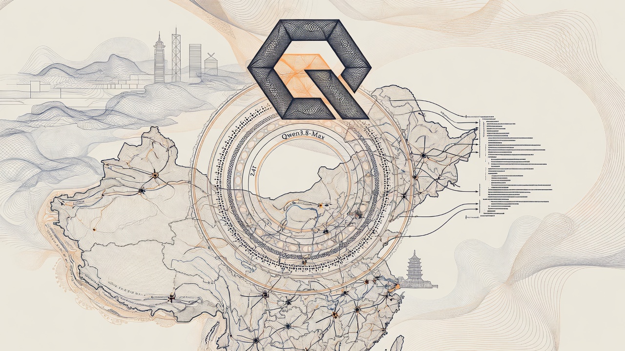 Cover illustration for Alibaba Previews Qwen3.8-Max, a 2.4T Model It Says Is Second Only to Fable 5