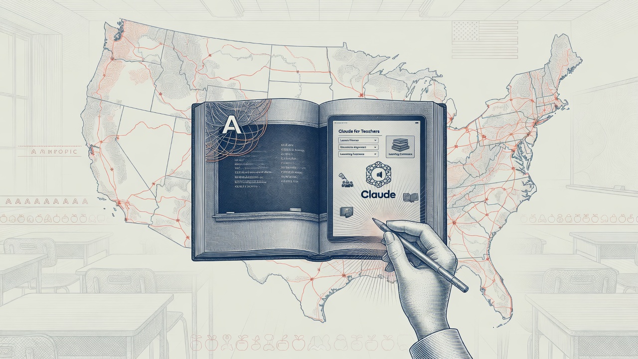 Cover illustration for Anthropic Launches Claude for Teachers for U.S. K-12 Educators