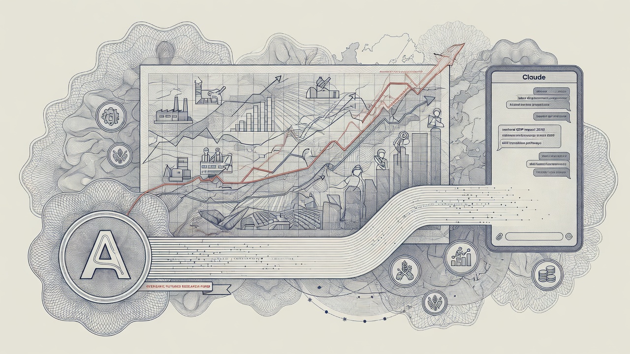 Cover illustration for Anthropic Commits $200M Economic Futures Research Fund and Index Connector