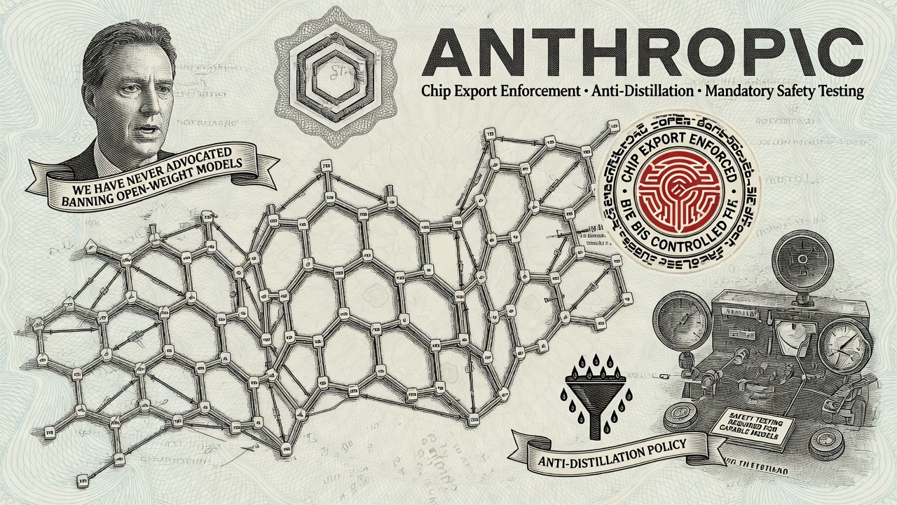 Cover illustration for Anthropic: We Have Never Advocated Banning Open-Weight Models