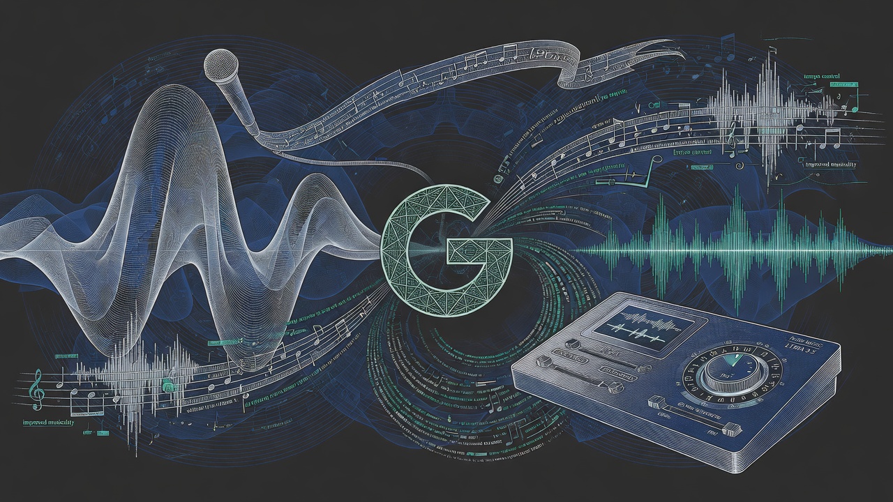 Cover illustration for Google Launches Lyria 3.5 Music Model in Flow Music