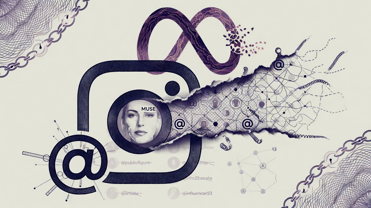 Cover illustration for Meta Pulls Muse Instagram @-Mention Image Feature After Backlash