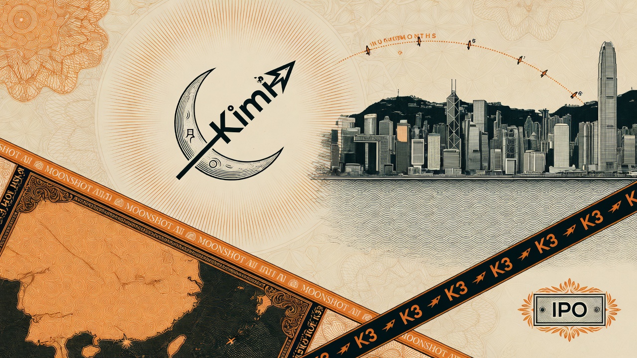 Cover illustration for Moonshot AI Moves Toward a Hong Kong IPO Within About Six Months