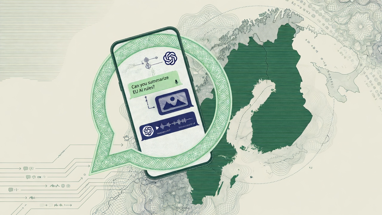 Cover illustration for ChatGPT Returns to WhatsApp in the European Economic Area