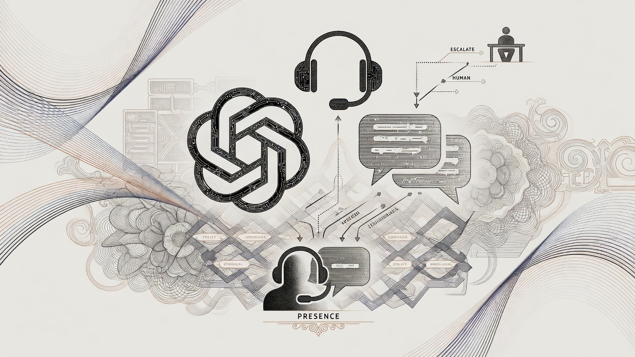 Cover illustration for OpenAI Launches Presence, an Enterprise Voice and Chat Agent Product