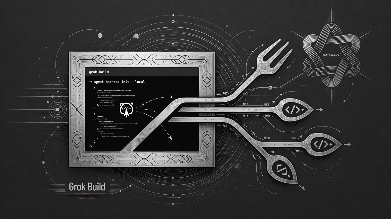 Cover illustration for SpaceXAI Open-Sources Grok Build Coding Agent