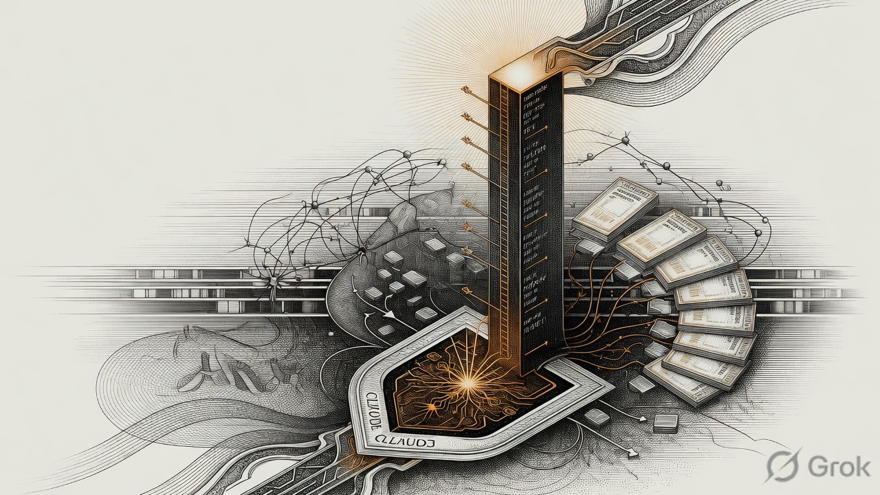Cover illustration for Anthropic Tells Investors Its July Run Rate Hit $65 Billion