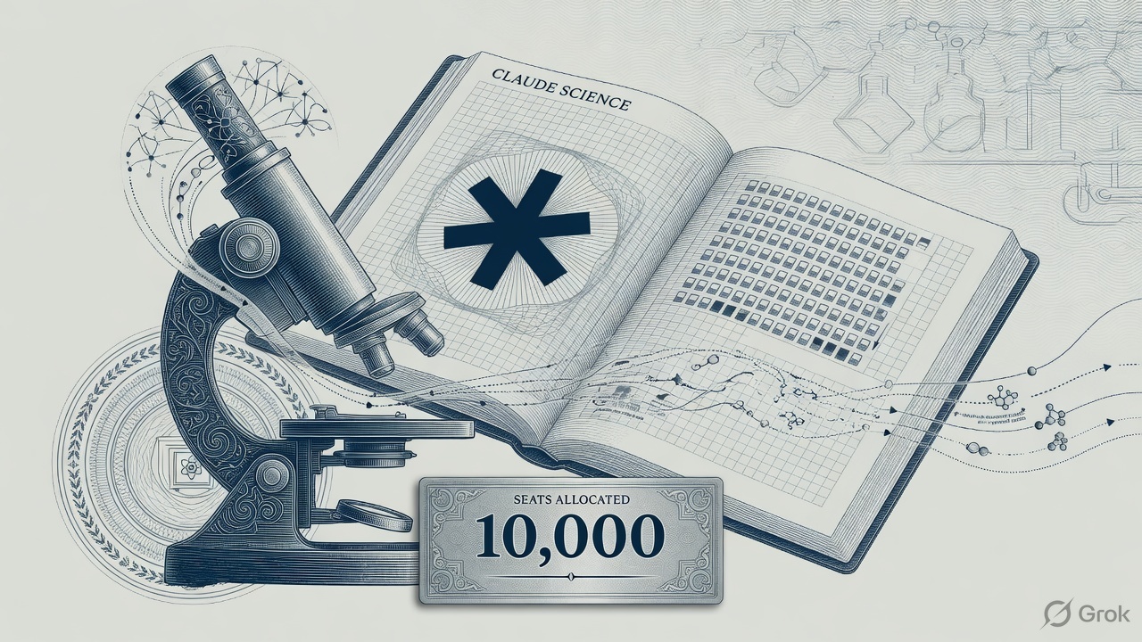 Cover illustration for Anthropic Opens 10,000 Free and Discounted Claude Seats for Scientists