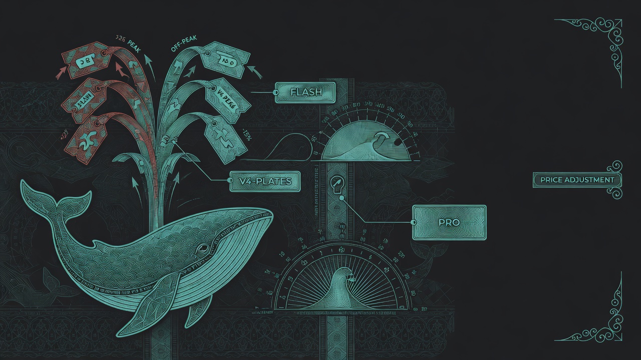 Cover illustration for DeepSeek Raises V4 API Prices and Adds Peak/Off-Peak Billing