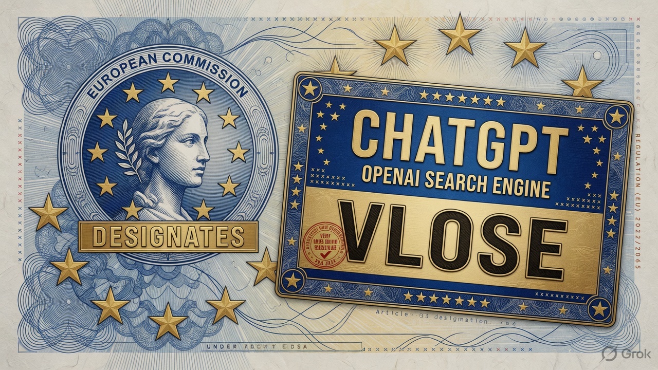 Cover illustration for The EU Designates ChatGPT a Very Large Online Search Engine Under the DSA
