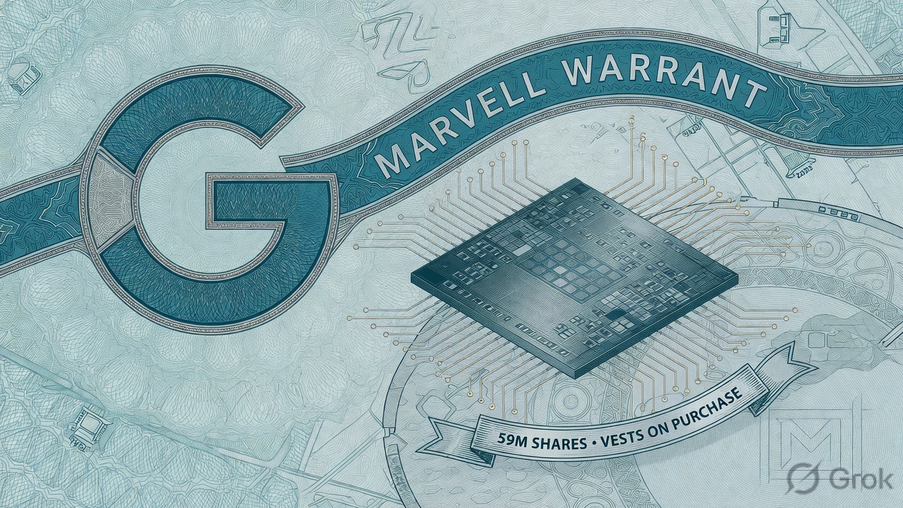 Cover illustration for Marvell Grants Google a $12.2 Billion Stock Warrant Tied to Custom AI Chips