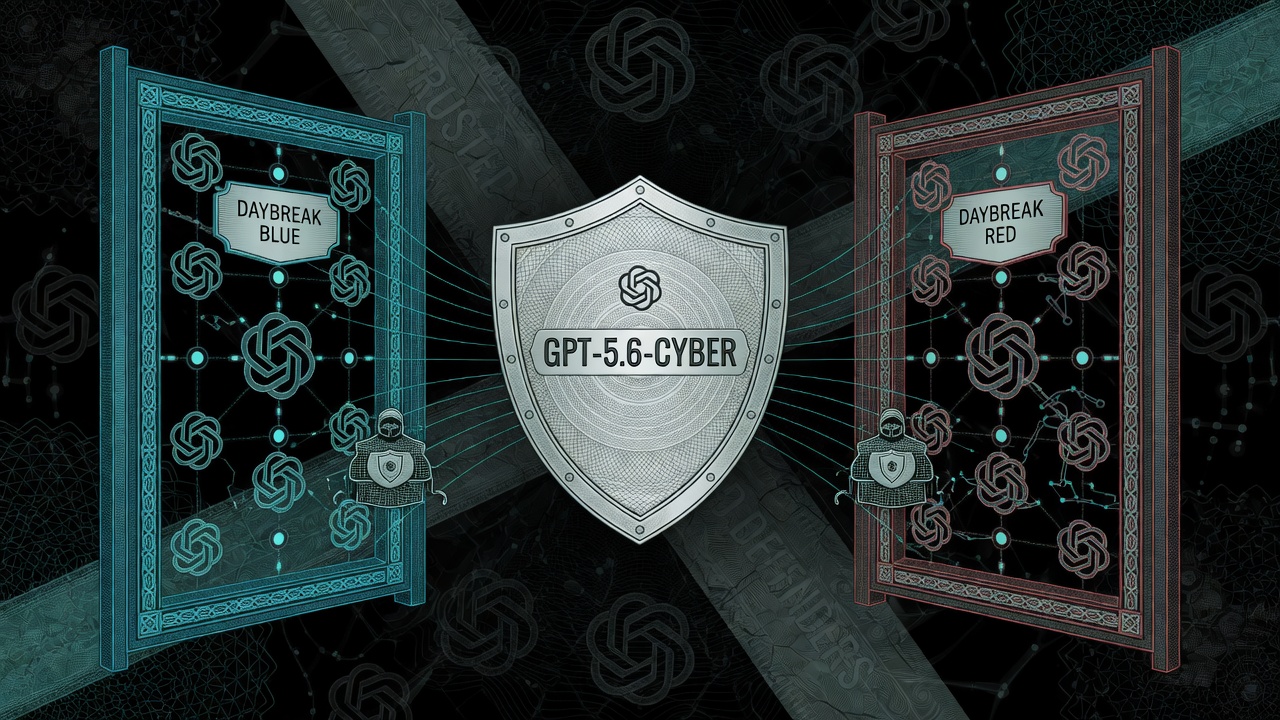 Cover illustration for OpenAI Expands Daybreak with GPT‑5.6‑Cyber for Trusted Defenders