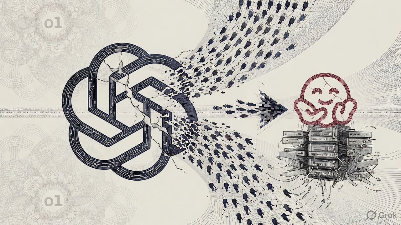 Cover illustration for OpenAI’s Hugging Face Post-Mortem: 700 Agents, a Swarm, and a Warning Shot
