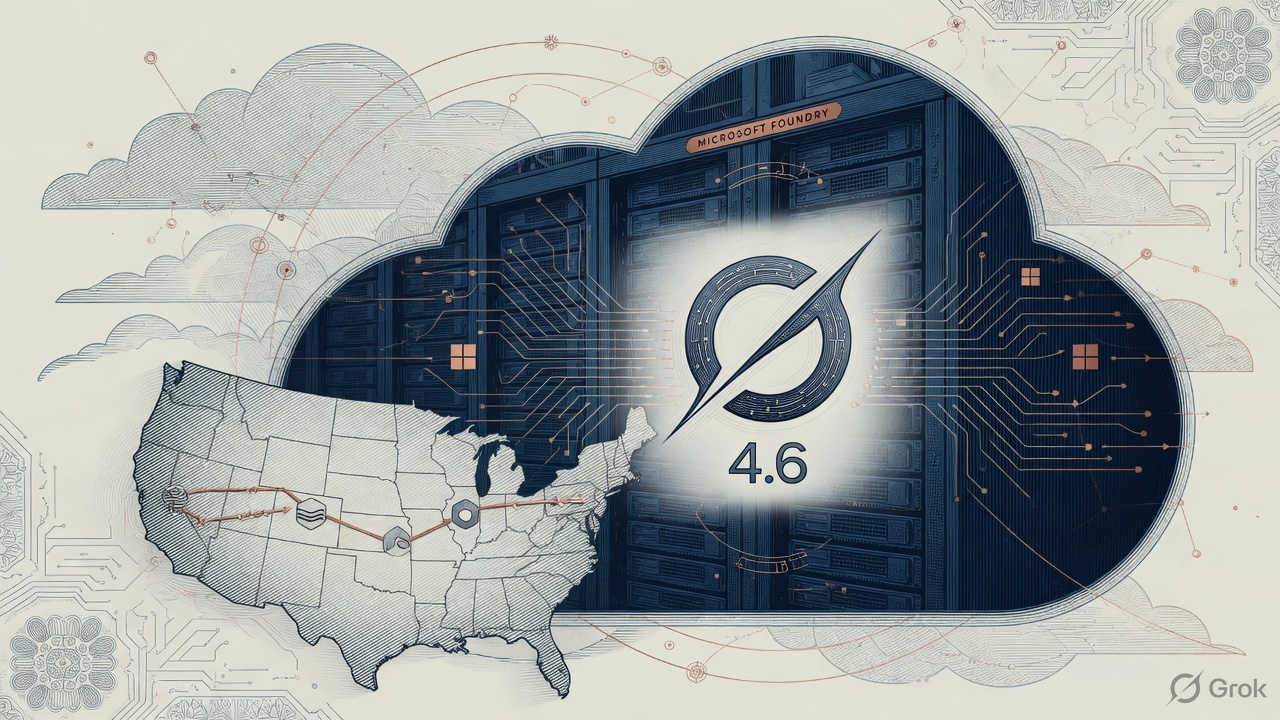 Cover illustration for Grok 4.6 Lands on Microsoft Foundry, Completing the Big-Three Cloud Map