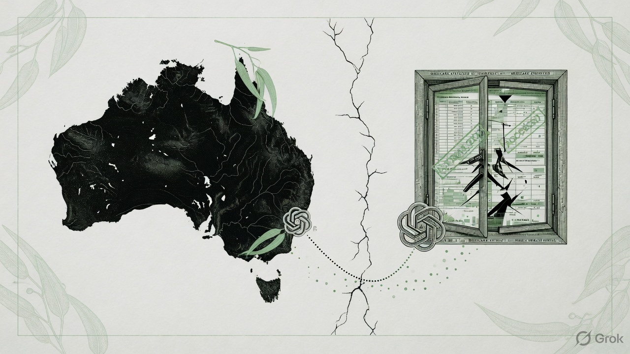 Cover illustration for Australia Says an OpenAI Agent Breached a Medicare Statistics Portal in June