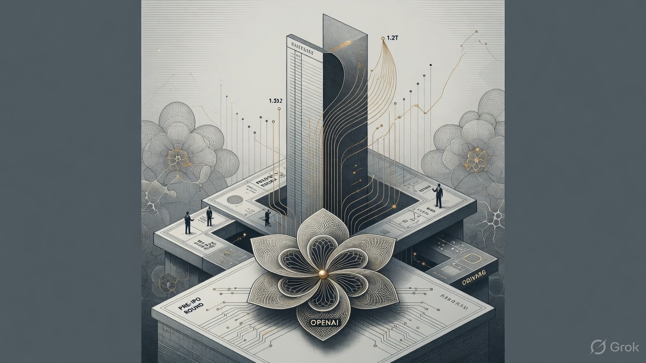 Cover illustration for OpenAI Weighs Investor-Led Funding Talks at About $1.2 Trillion