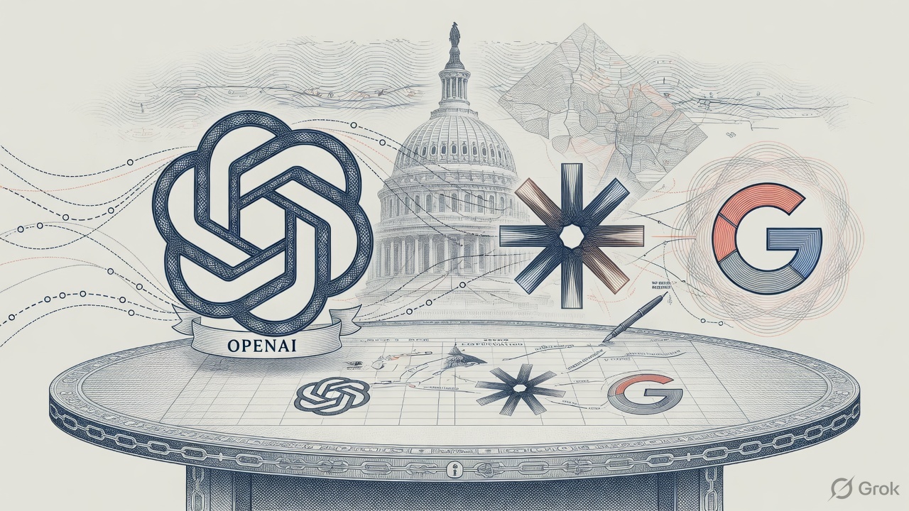 Cover illustration for OpenAI’s Lehane Says Safety Talks With Anthropic and Google Are Under Way